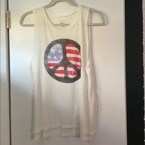 Peace sign tank top